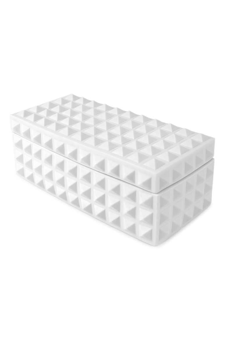 Charade Square Studded Box, Alternate, color, White