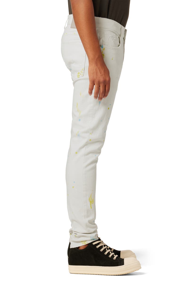 Hudson Jeans Zack Paint Splatter Skinny Jeans, Alternate, color, 