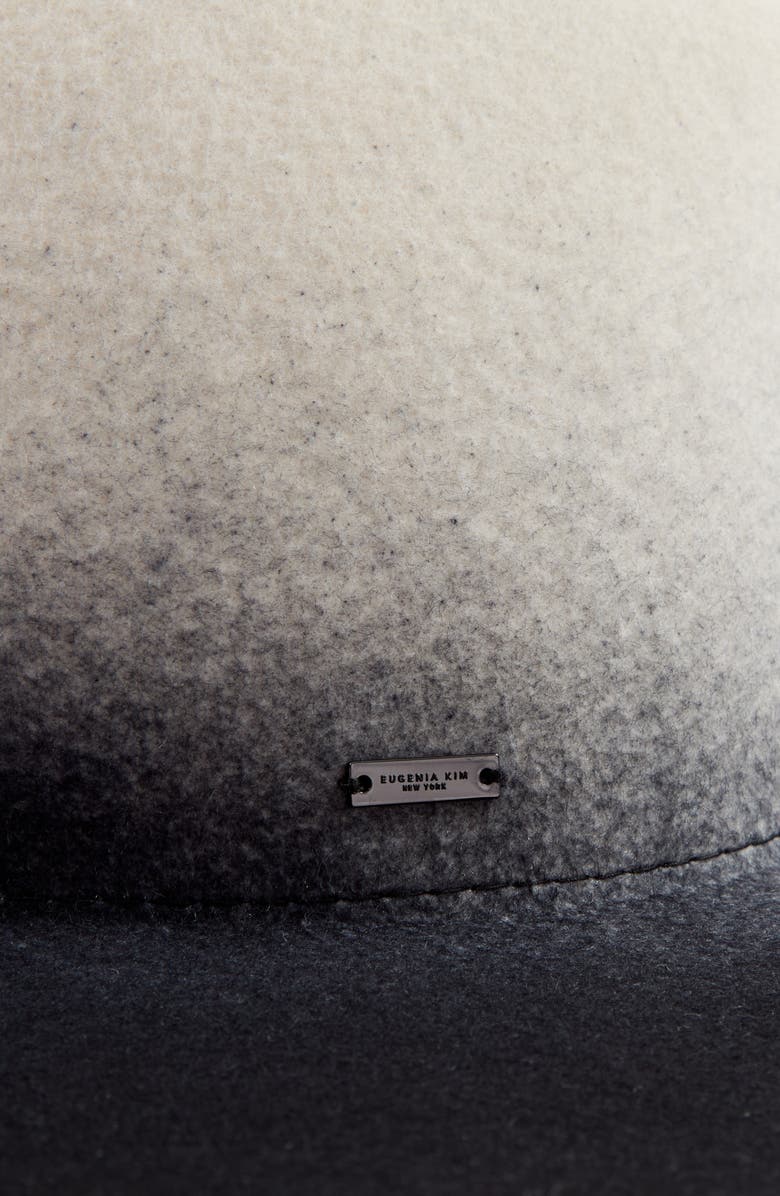 Eugenia Kim Harlowe Gradient Wool Felt Fedora, Alternate, color, Winter White/ Black