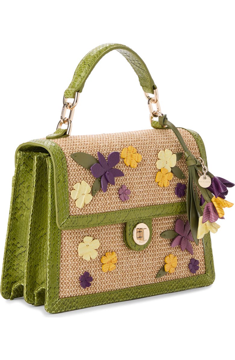 Brahmin Small Hallie Top Handle Bag, Alternate, color, Green Multi