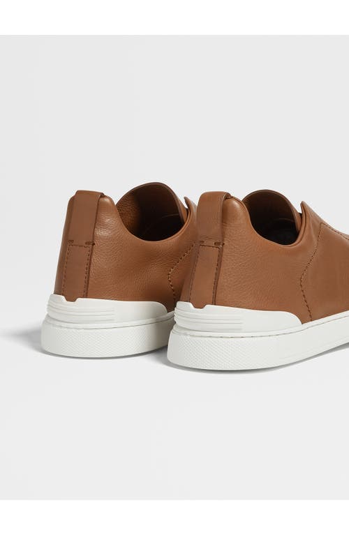 Zegna Triple Stitch Low-top Sneakers In Green