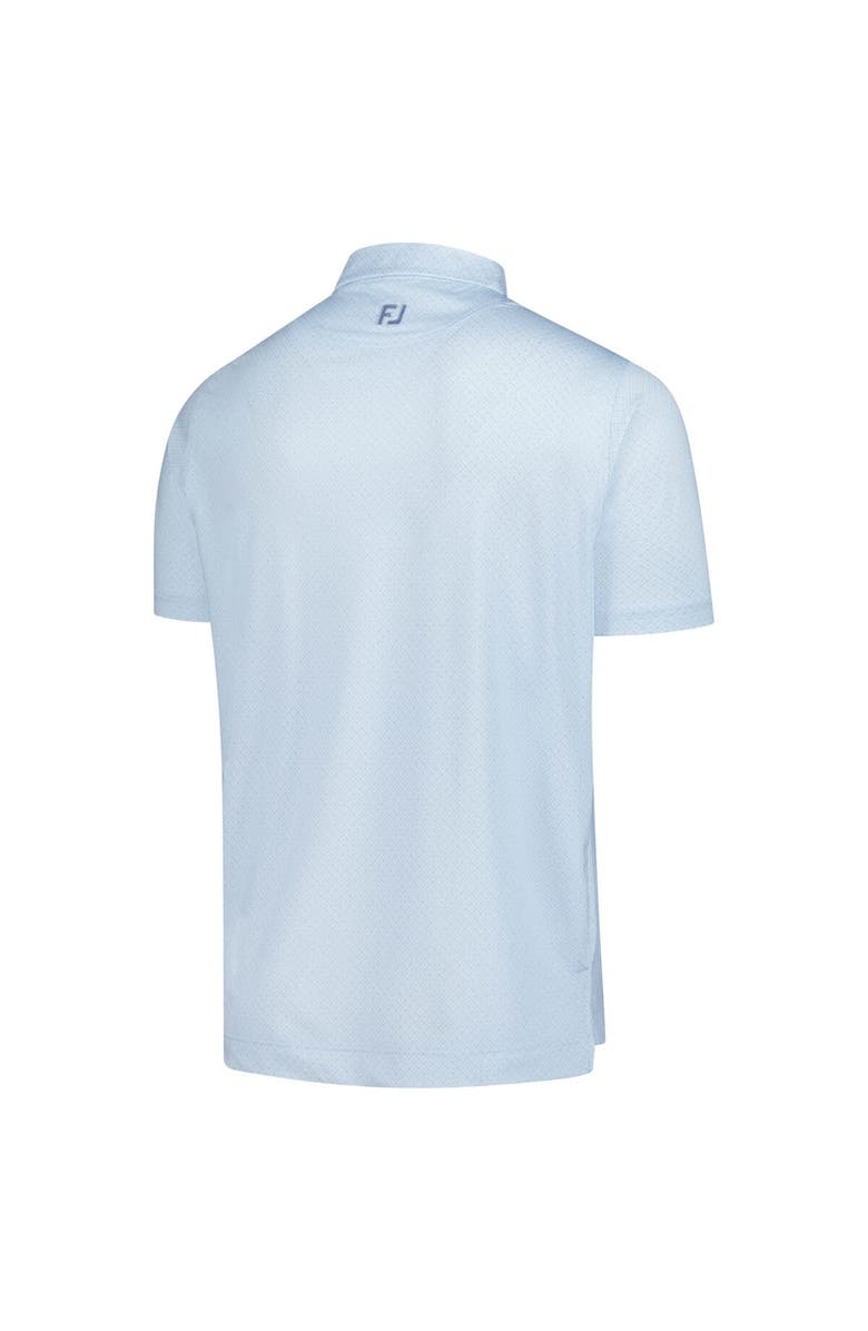 FOOTJOY Men's FootJoy  Light Blue The Charles Schwab Challenge ProDry Loop Print Lisle Polo, Alternate, color, 