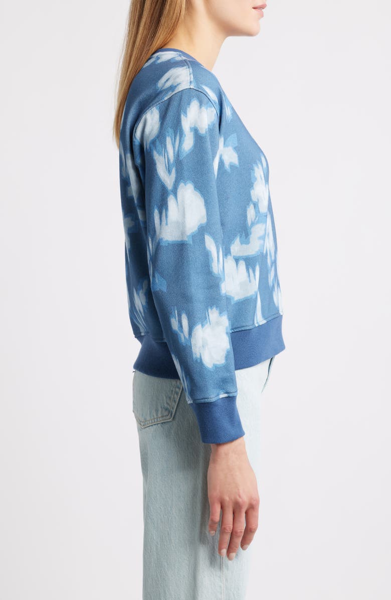 CITY BLUES Classic Print Sweatshirt, Alternate, color, Cadet Blue