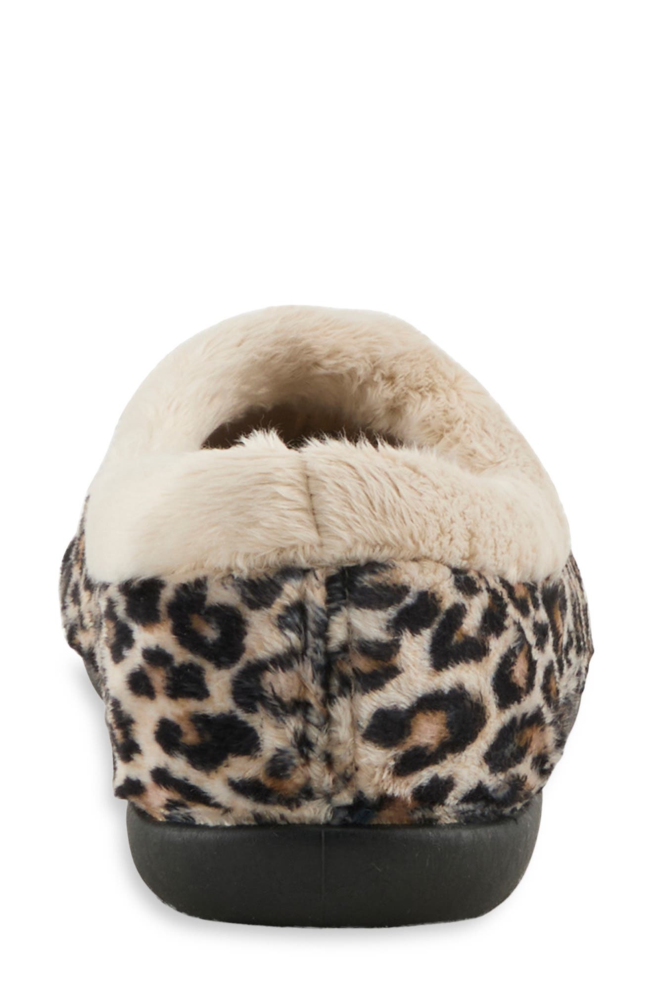 Amalie Faux Fur Slipper, Alternate, color, LEOPARD PRINT