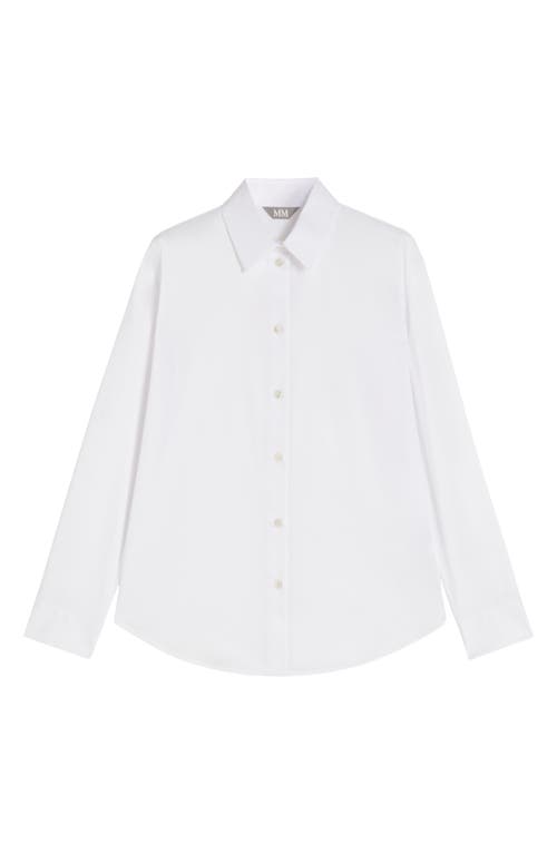 Weekend Max Mara Effige Cotton Button-up Shirt In White