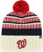 '47 Men's '47 Natural Washington Nationals Tavern Cuffed Knit Hat with Pom