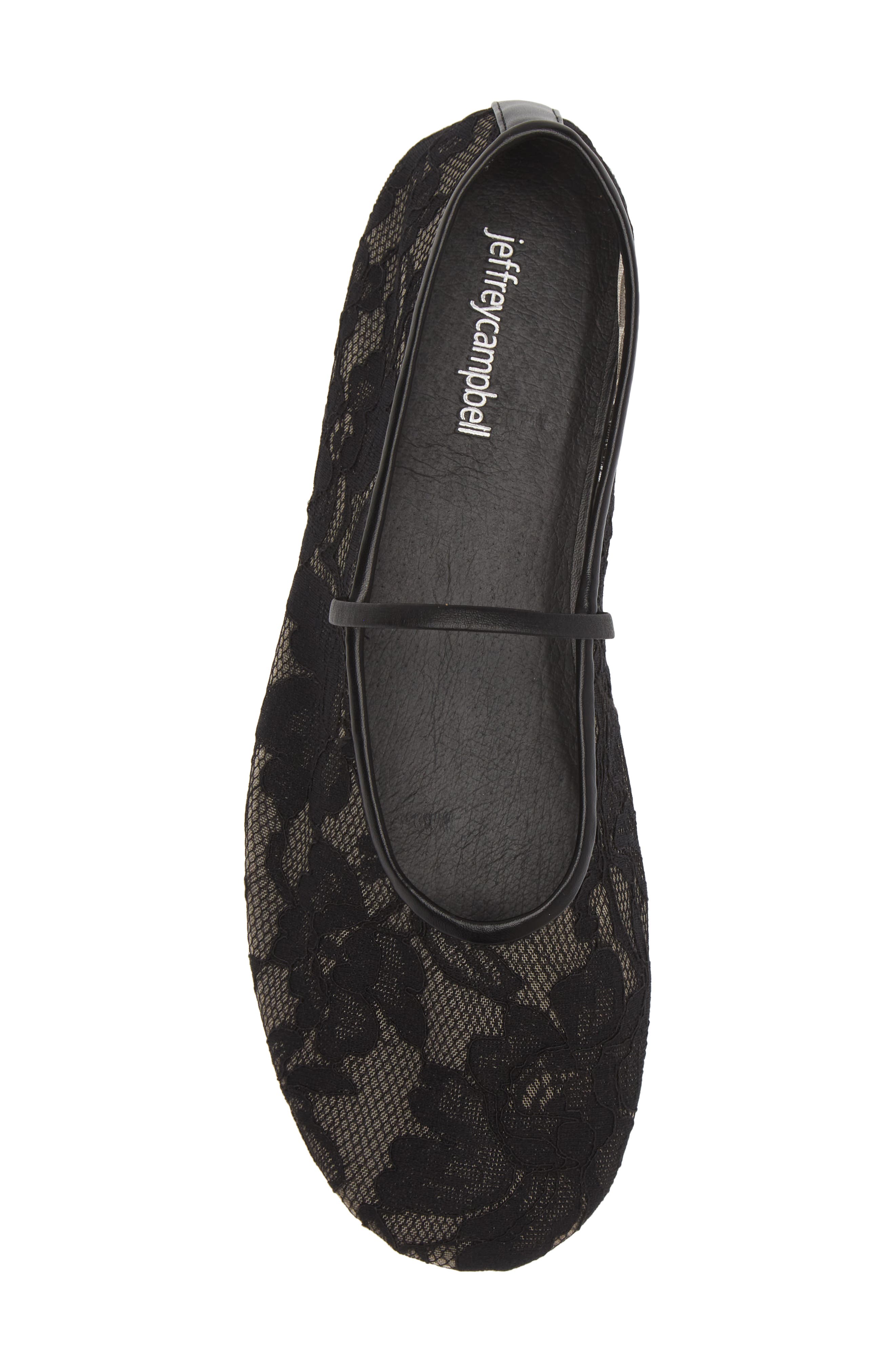 Jeffrey Campbell Mesh Mary Jane Flat, Alternate, color, 