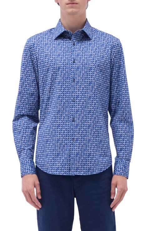 James OoohCotton® Abstract Button-Up Shirt