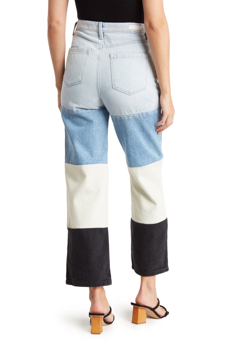BLANKNYC Baxter Ribcage Colorblock Jeans, Alternate, color, 