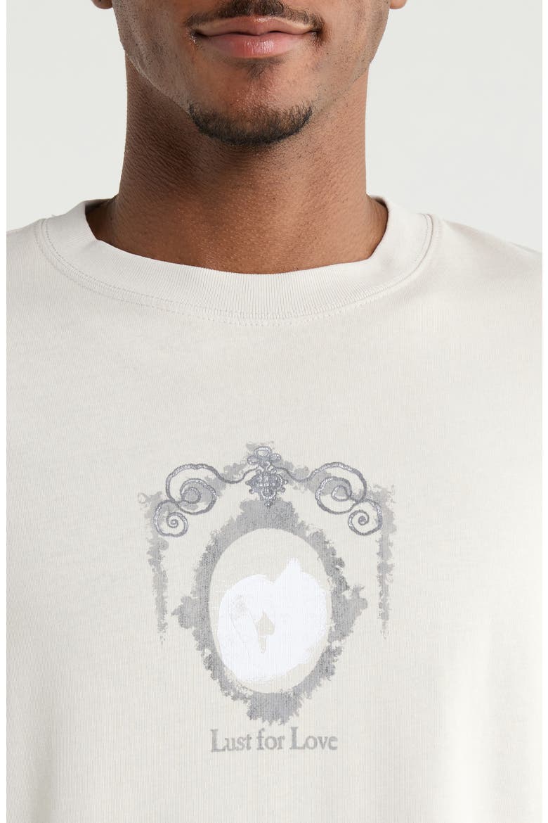 Lust for Love Cotton Graphic T-Shirt, Alternate, color, GREY WASH