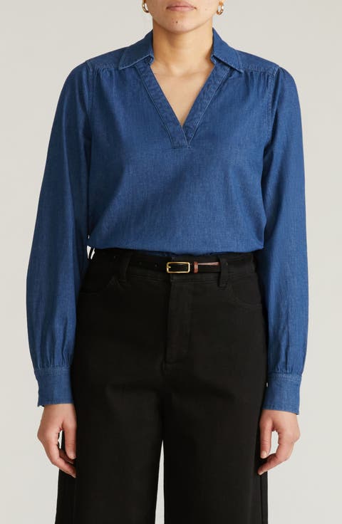 Maisie Chambray Top (Regular & Plus)