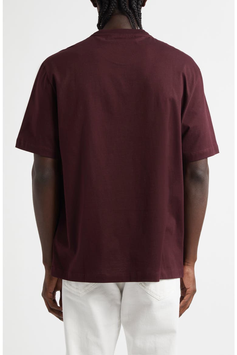 Medusa Embroidered Cotton T-Shirt, Alternate, color, 1LH50-DARK AUBERGINE
