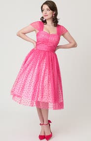 Unique Vintage Garden State Swing Dress