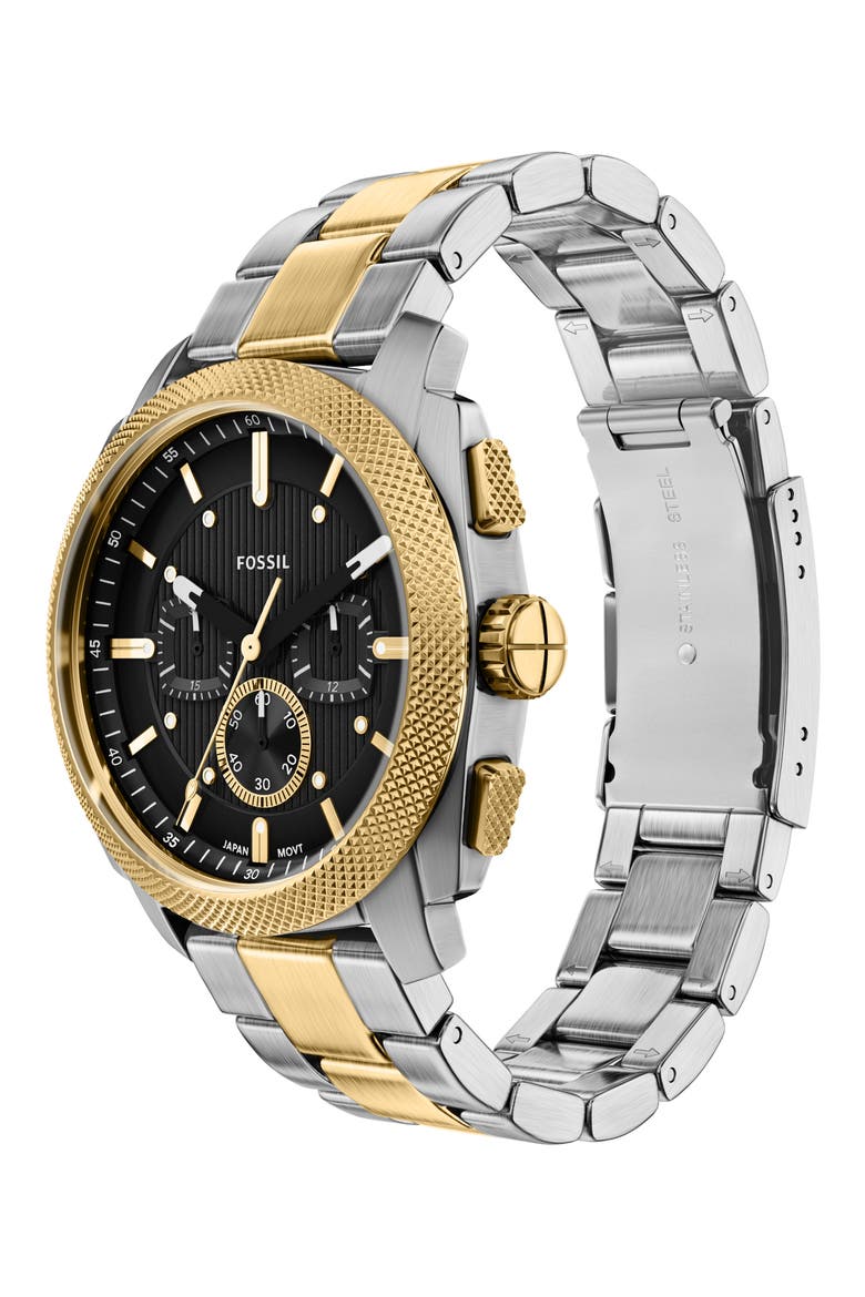 Machine Chronograph Two-Tone Bracelet Watch, 44mm, Alternate, color, TWO TONE