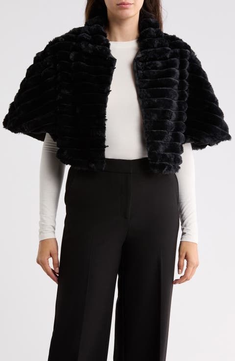 Faux Fur Capelet
