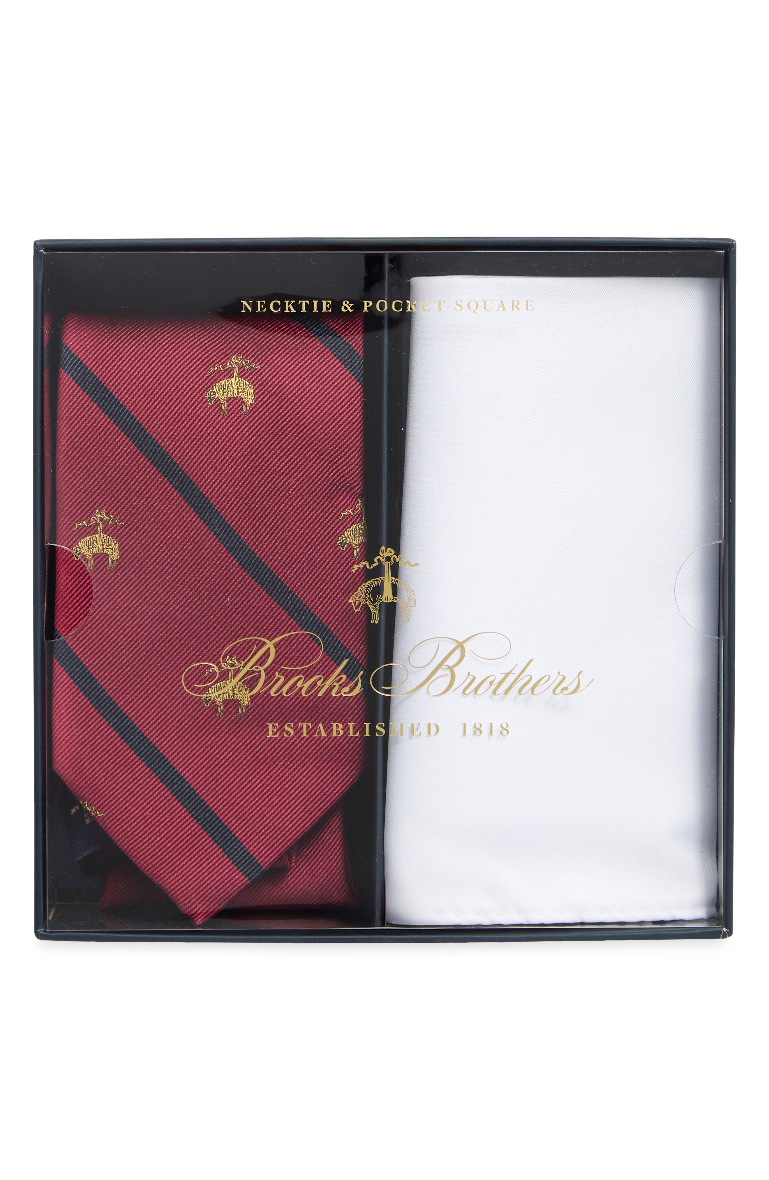 Silk Blend Tie and Pocket Square Set
