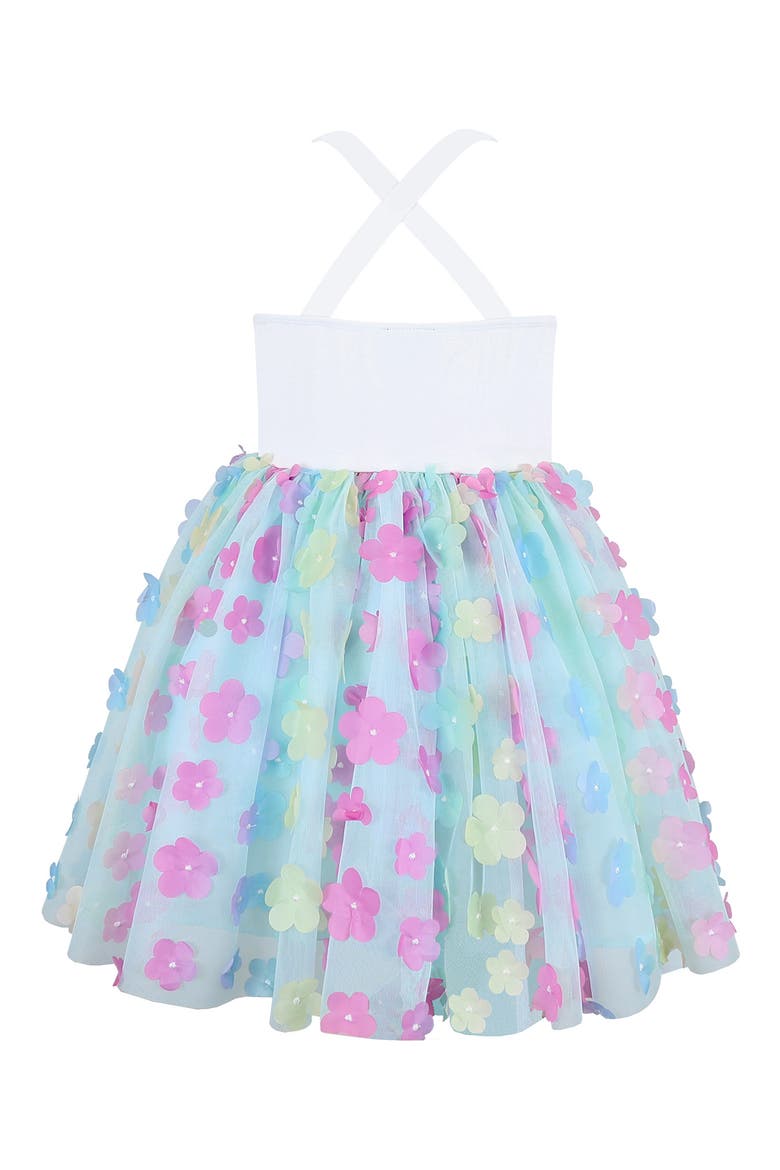 Kids' Unicorn Party Dress, Alternate, color, IVORY/ MULT