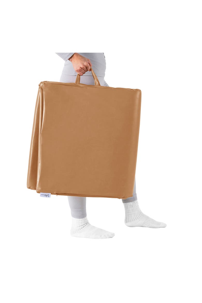 Padded Faux Leather Play Mat, Alternate, color, BROWN