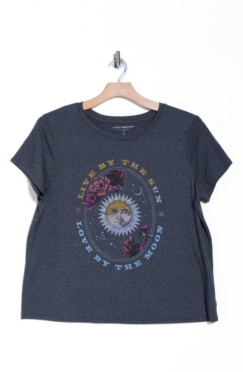 Lucky Brand By the Moon Graphic T-Shirt, Alternate, color,