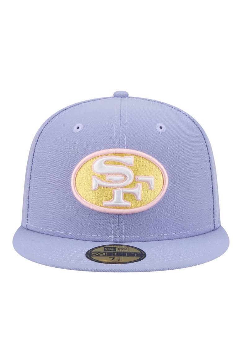 Men's New Era Light Purple San Francisco 49ers Lavender Bloom 59FIFTY Fitted Hat, Alternate, color, Light Purple