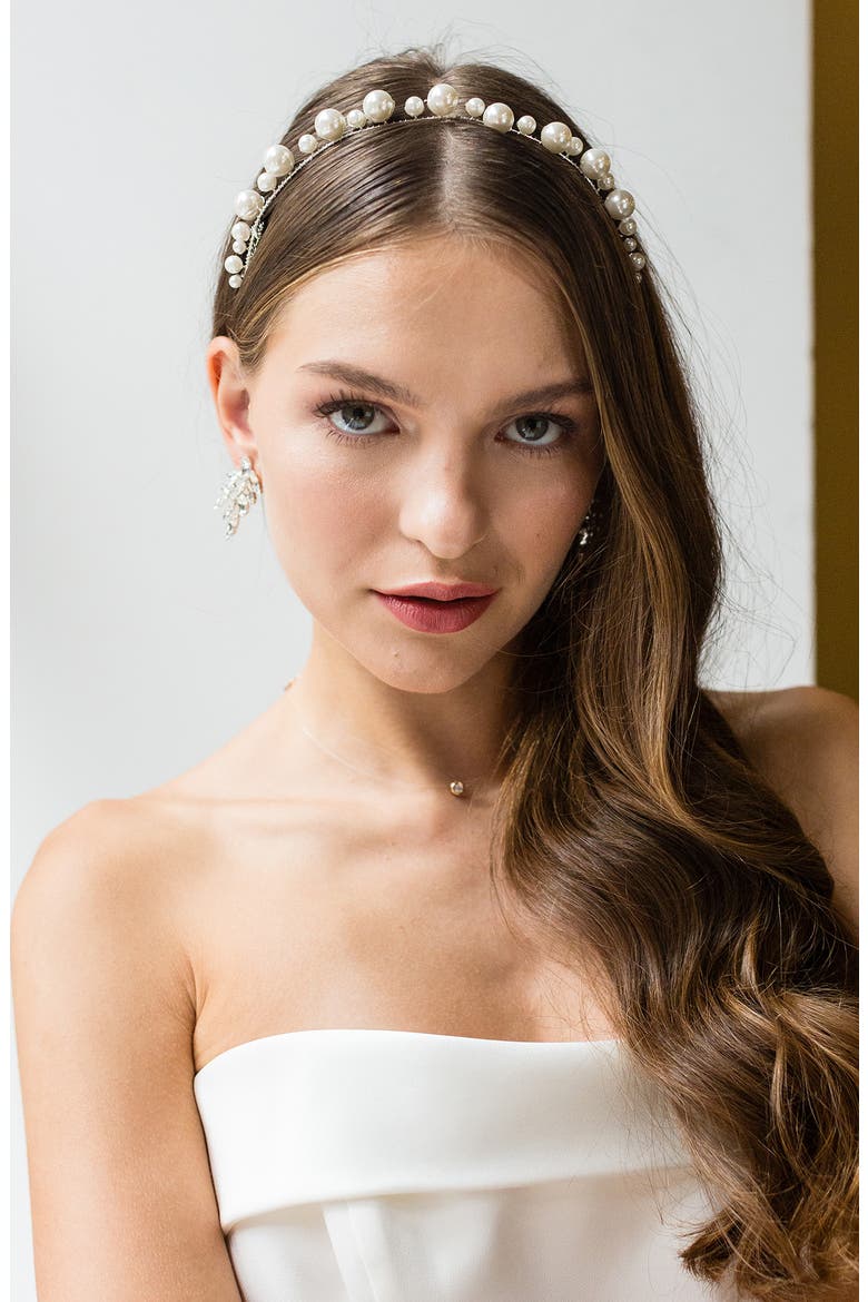 Gabriela Halo Hair Comb, Alternate, color, SILVER