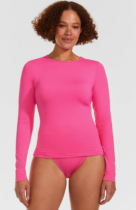 SunShade UPF 50 Long Sleeve Rash Guard Swim Tee