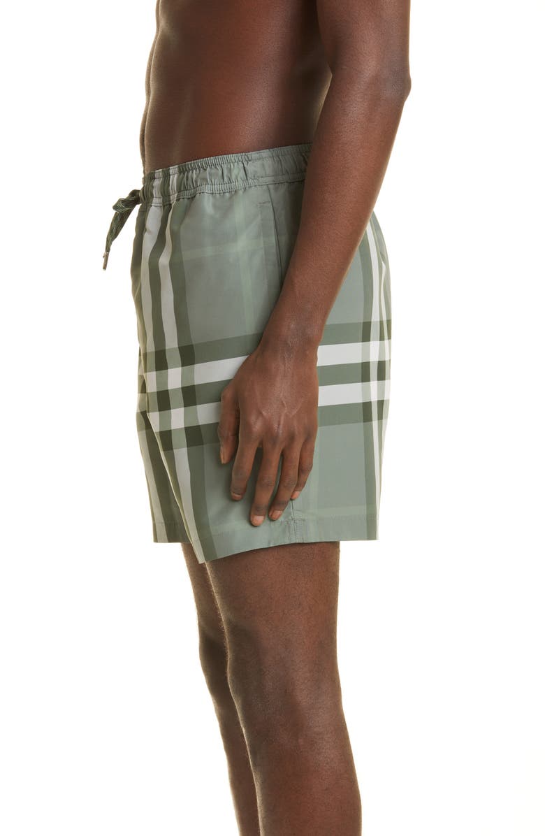 Burberry Men's Martin Check Swim Trunks, Alternate, color, 