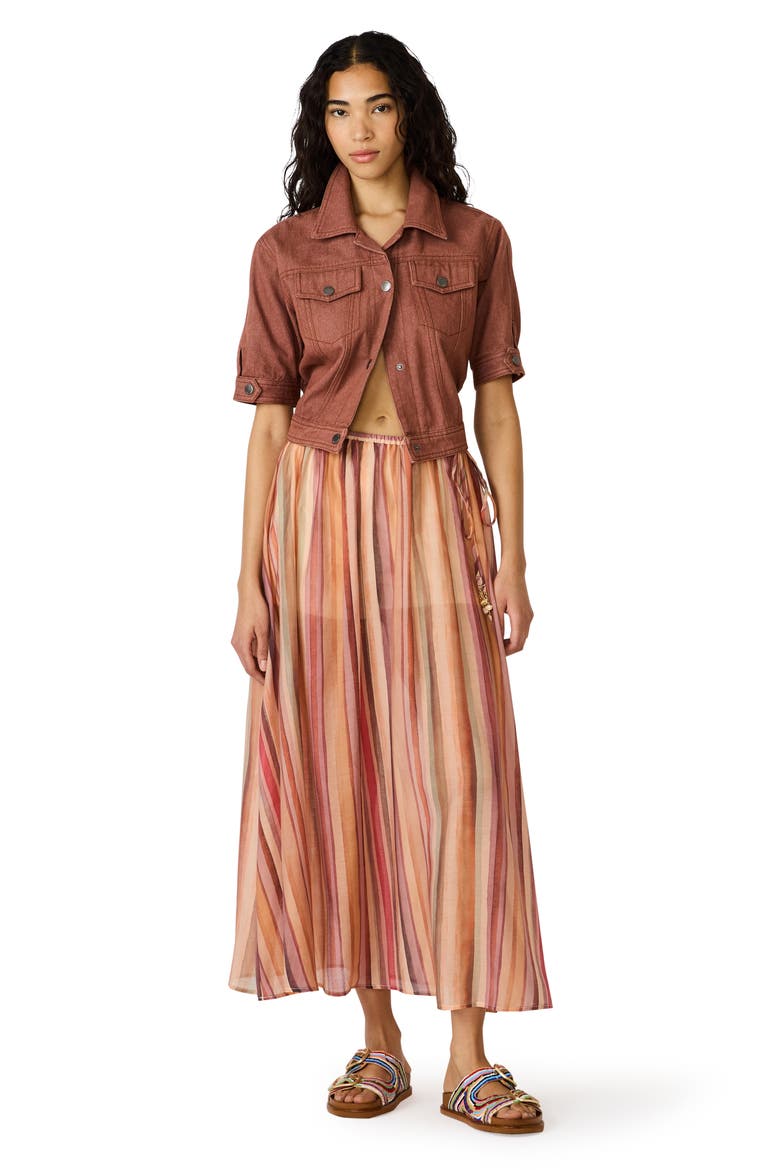 Shilloh Stripe Midi Skirt, Alternate, color, STRIPE MULTI