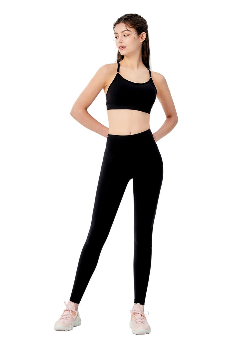 Hybrid Cloudlux Leggings 25" High Waist, Main, color, Metropolis Black