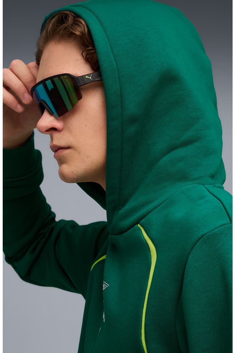 x AMF1 French Terry Hoodie, Alternate, color, GREEN LUX