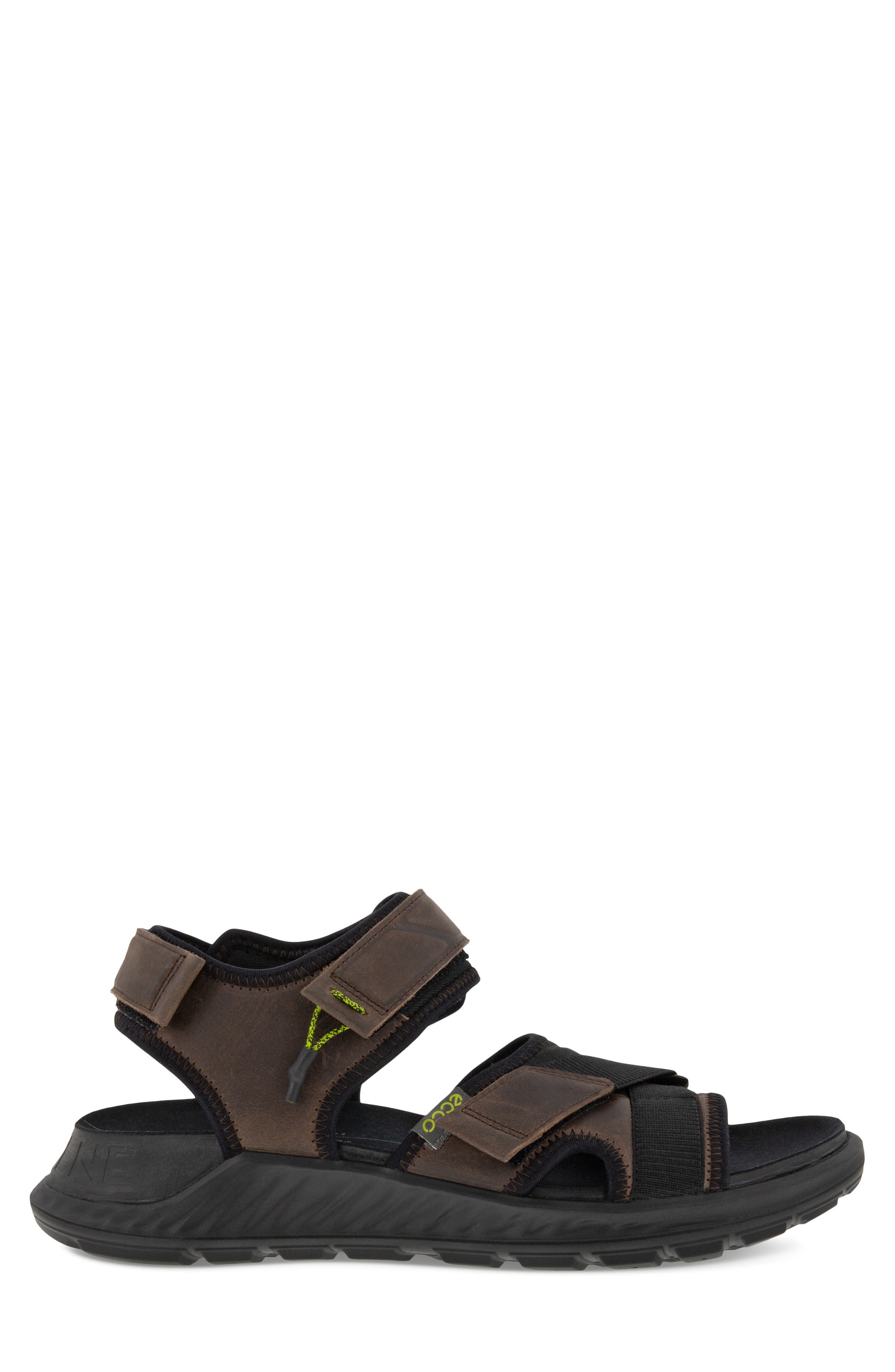 Exowrap Strap Sandal, Alternate, color, COFFEE/ BLACK
