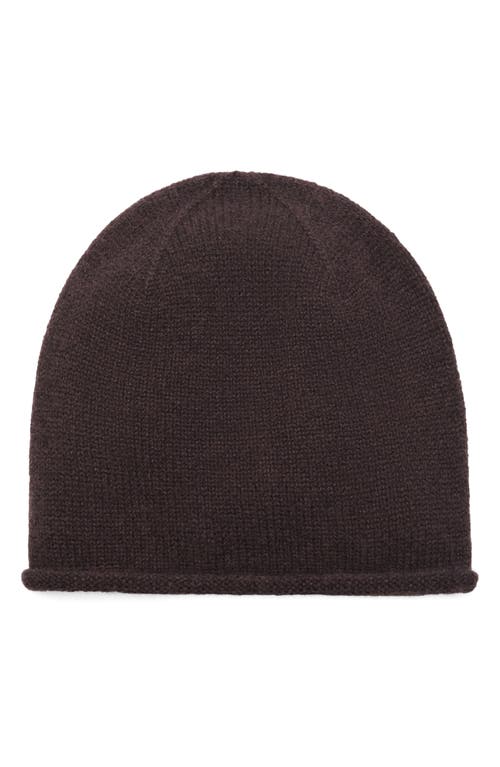 Mango Cashmere Beanie In Brown