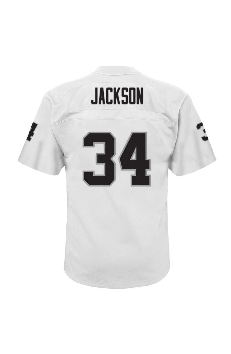 Mitchell & Ness Youth Mitchell & Ness Bo Jackson White Las Vegas Raiders 1988 Retired Player Legacy Jersey, Alternate, color, White