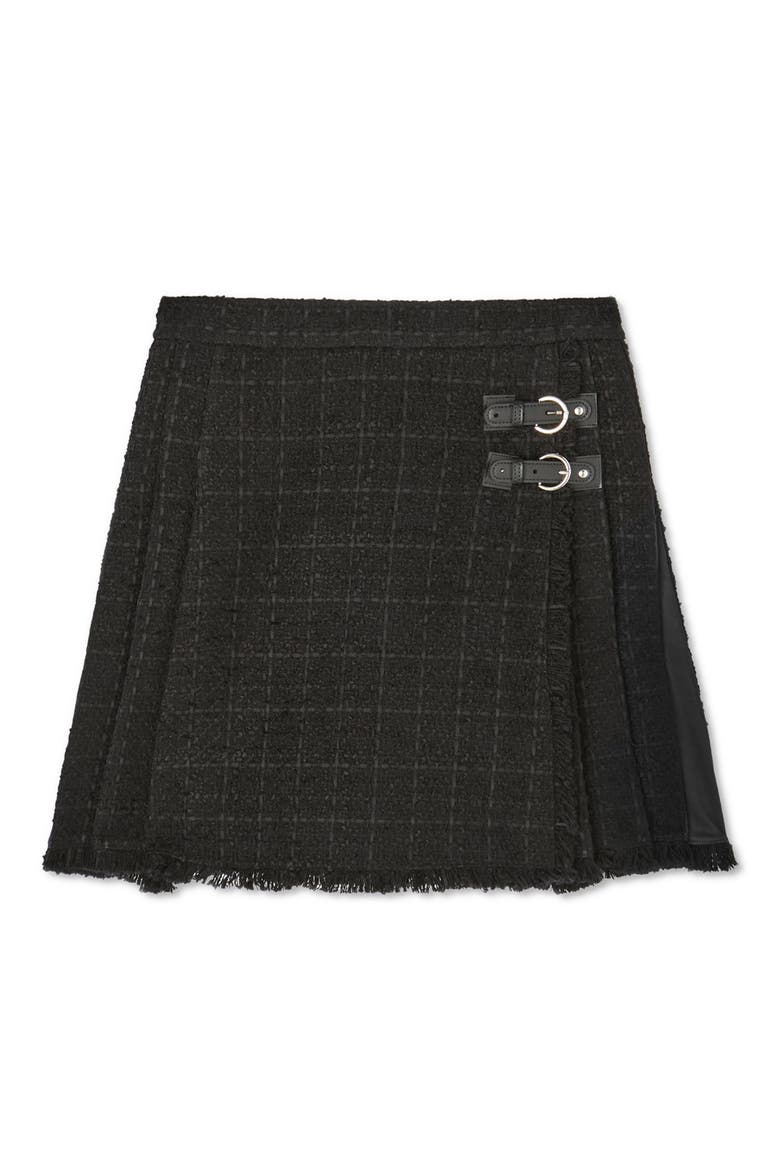 Pip Tweed Skirt, Alternate, color, BLACK