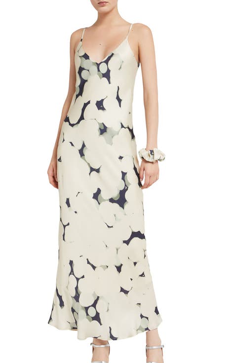 Printed Viscose Long Dress