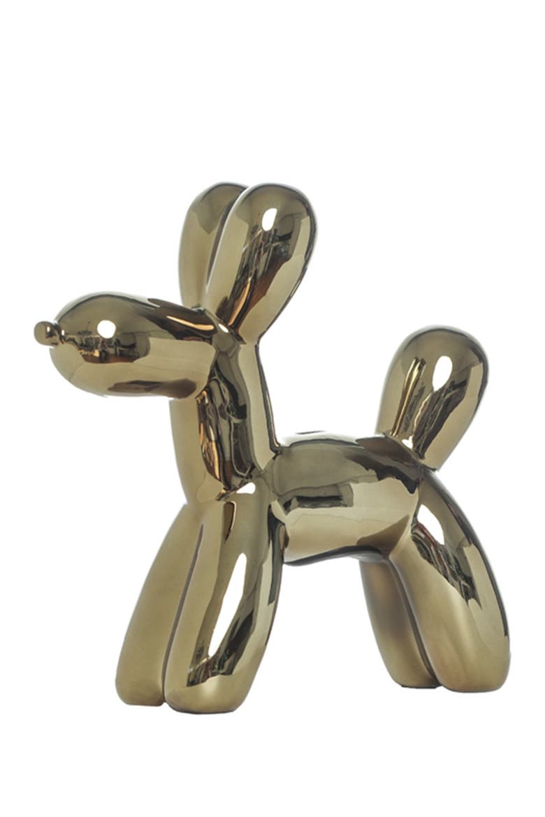 Plus Bronze Balloon Dog Bank, Main, color, BRONZE