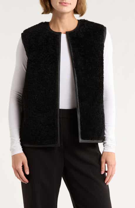 Theory Genuine Shearling Reversible Vest