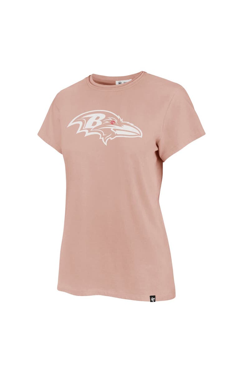'47 Women's '47  Light Pink Baltimore Ravens Premier Frankie T-Shirt, Alternate, color, 