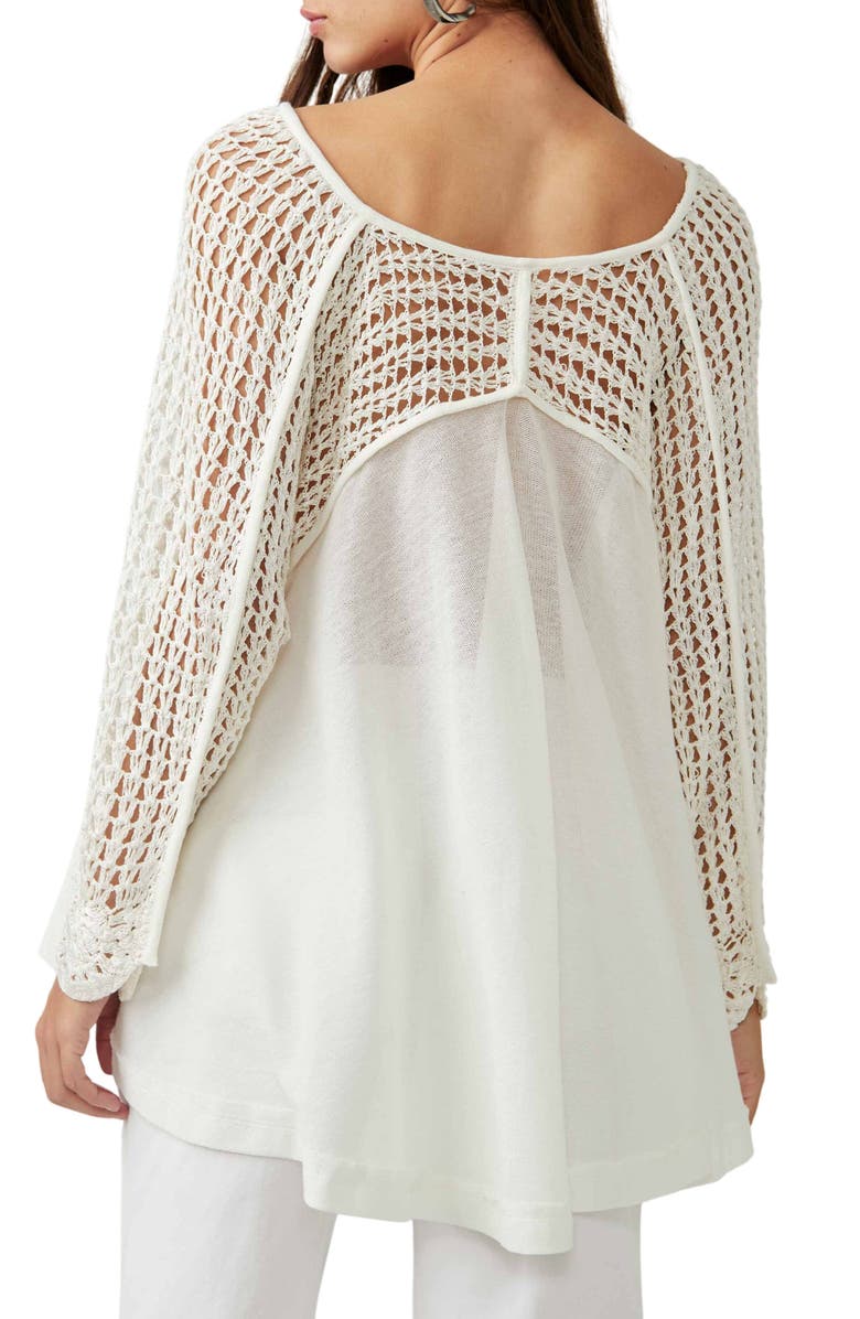 Free People Castaway Open Stitch TopP.**, Alternate, color,