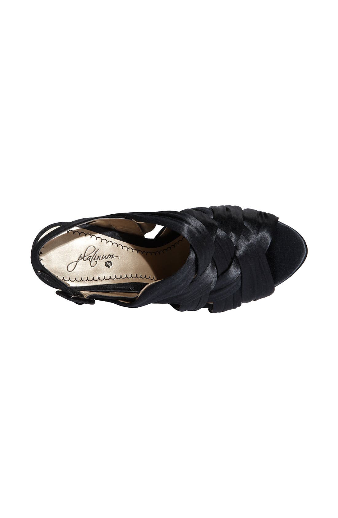 'Kenna' Sandal, Alternate, color, BLACK