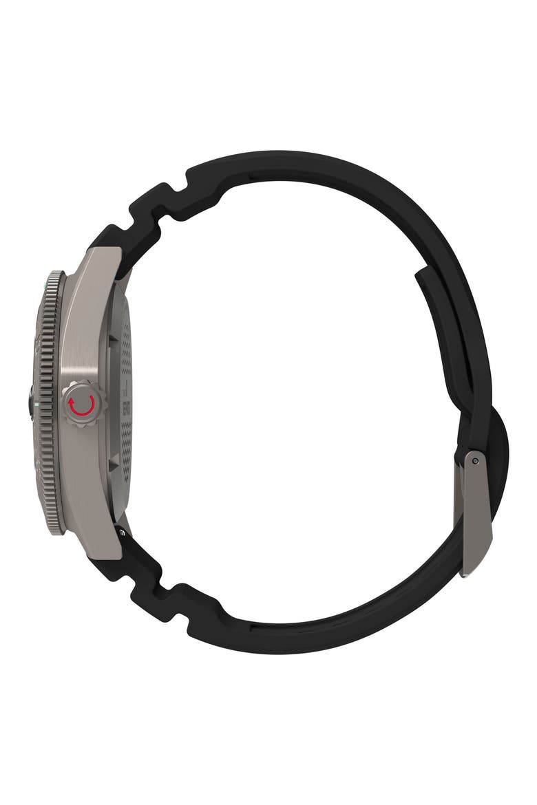 Deepwater Reef Automatic Synthetic Strap Watch, 41mm, Alternate, color, BLACK