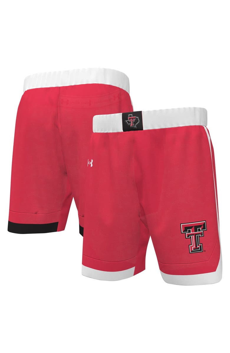 Under Armour Men's Under Armour Red Texas Tech Red Raiders Replica Basketball Shorts, Main, color, Red