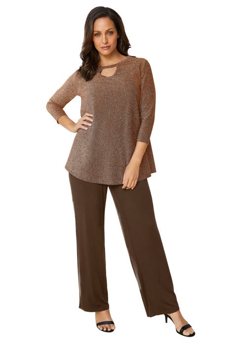 Keyhole Shimmer Tunic (Plus)