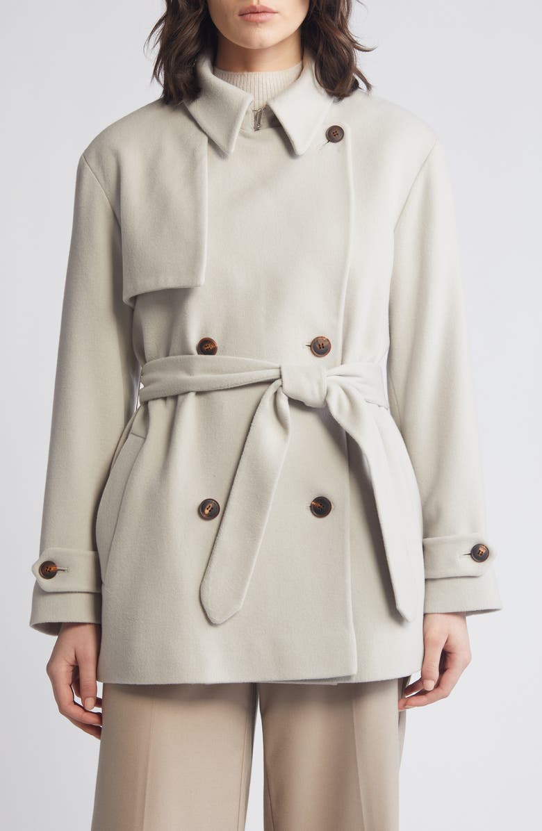 Fleurette Sonny Wool Trench Coat, Alternate, color,