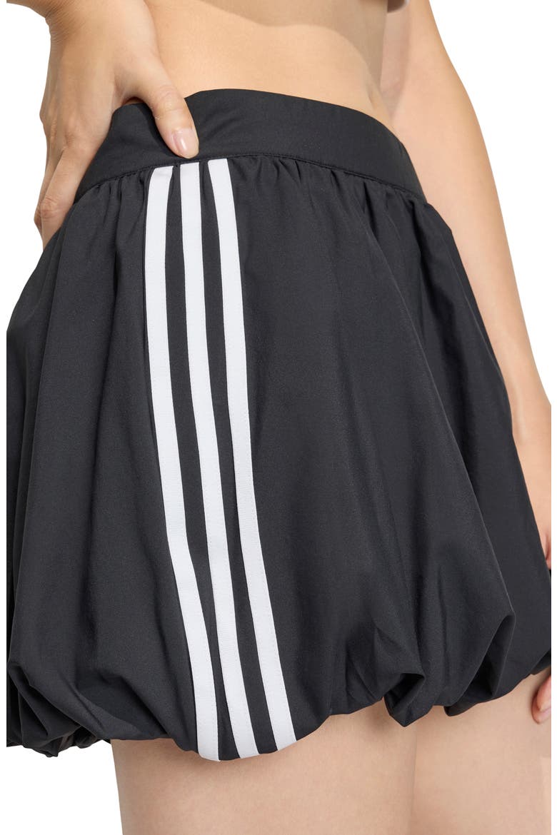 3-Stripes Balloon Skirt, Alternate, color, BLACK
