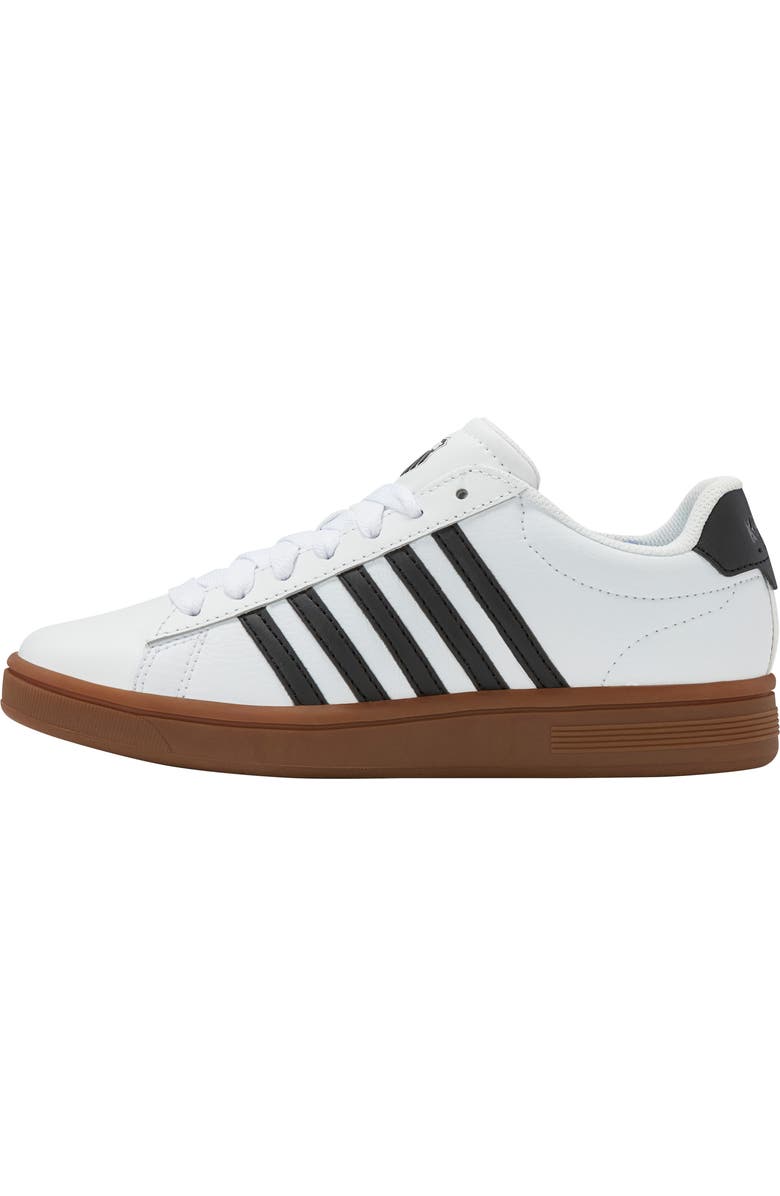 K-Swiss Court Tie Breaker II Sneaker, Alternate, color, White/ Black/ Gum
