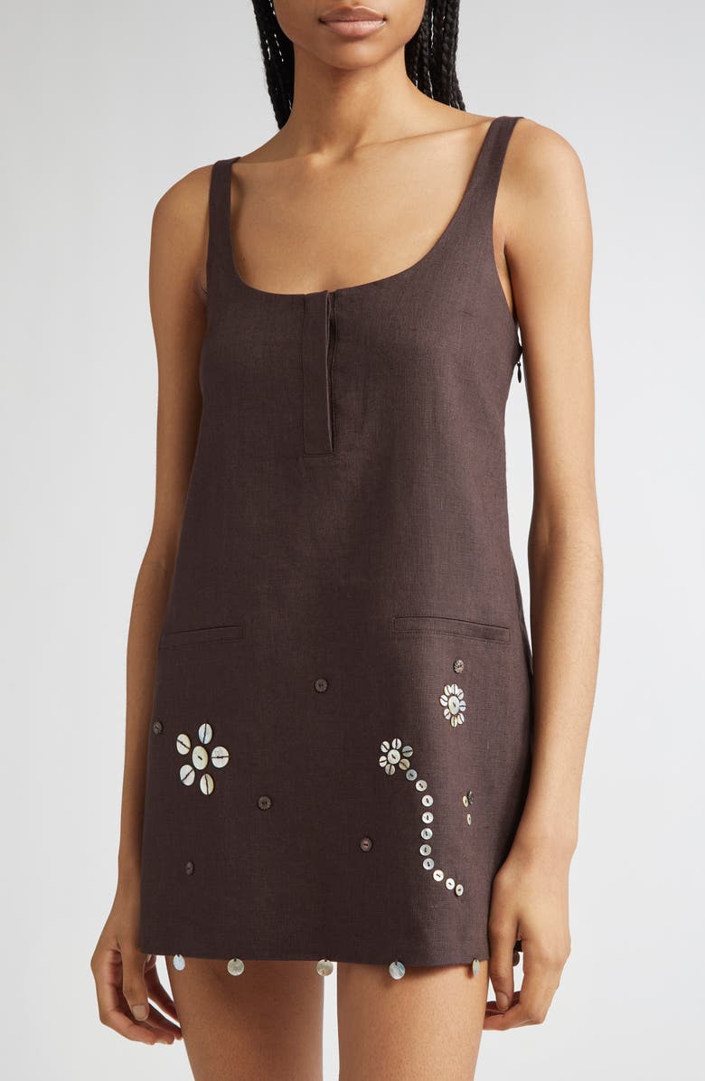 Siedrés Alites Linen Minidress, Alternate, color,