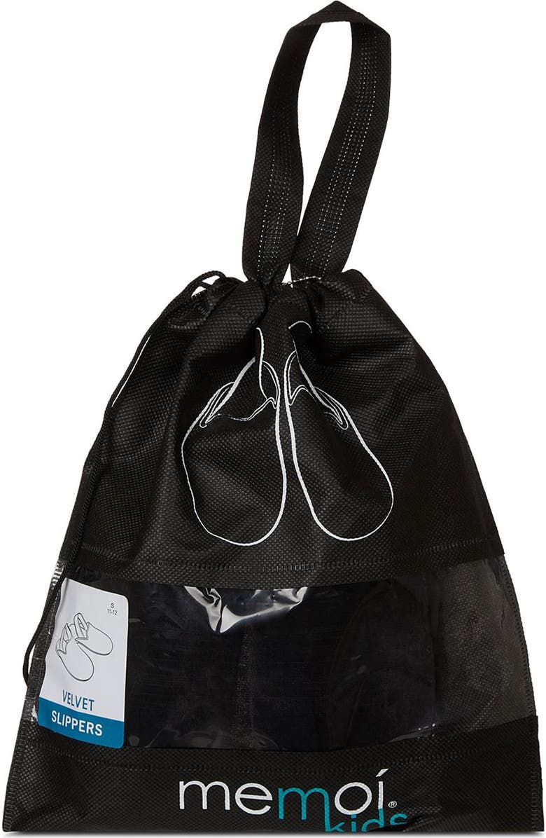 MeMoi Velvet Sling Back Slippers, Alternate, color, Black