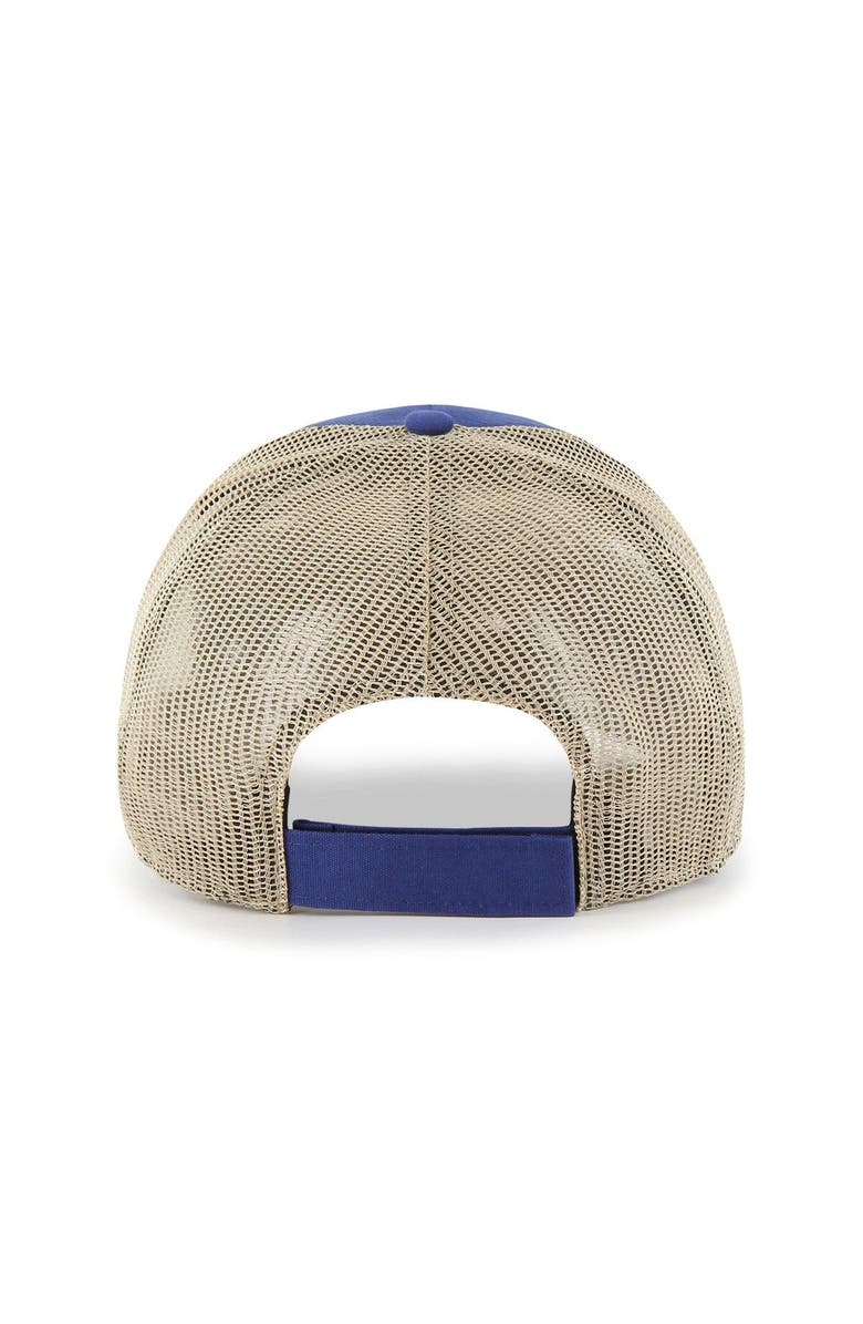 '47 Men's '47 Royal/Natural New York Giants Rawhide Trucker Adjustable Hat, Alternate, color, Royal