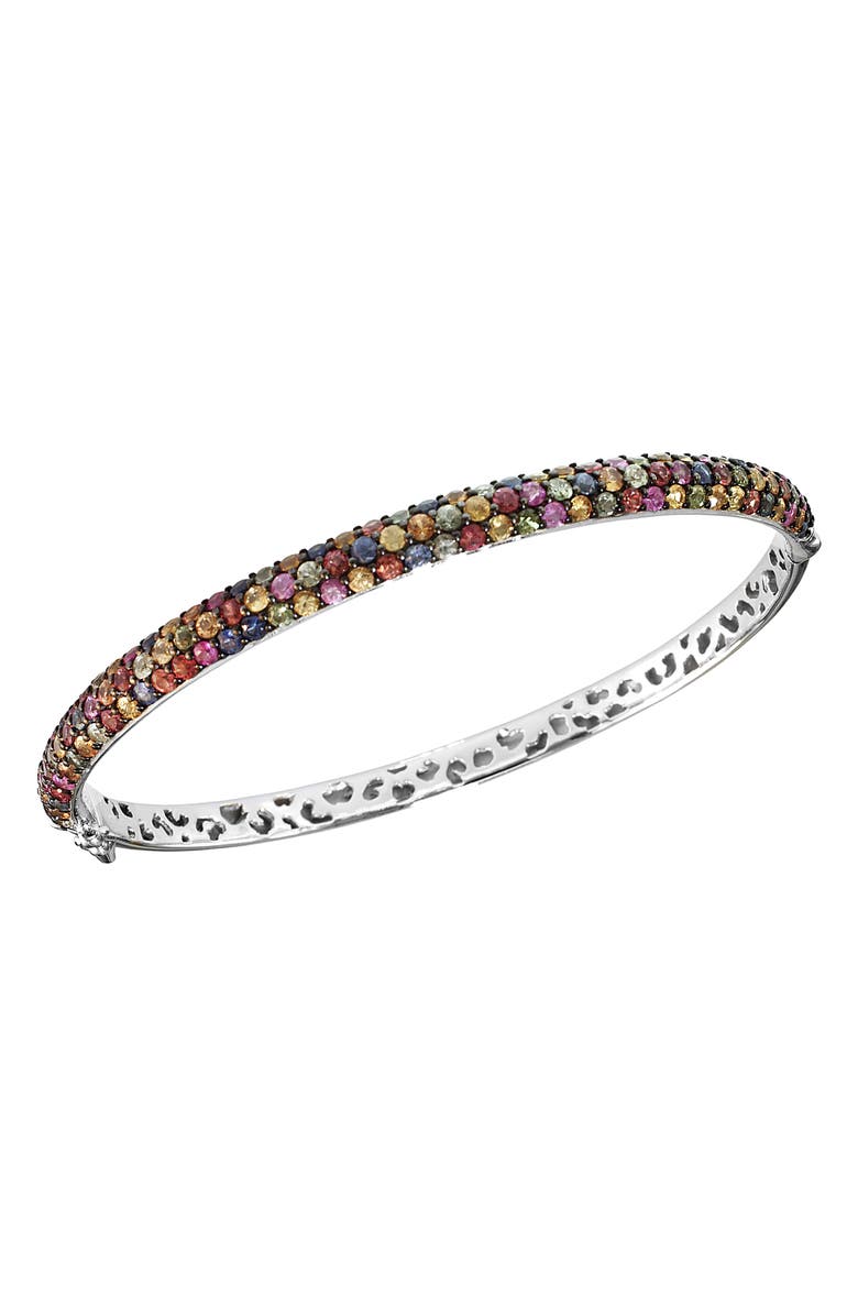 EFFY Multicolored Sapphire Hinge Bracelet, Alternate, color, 